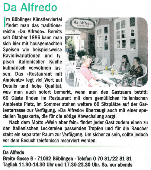 Artikel Stadtanzeiger